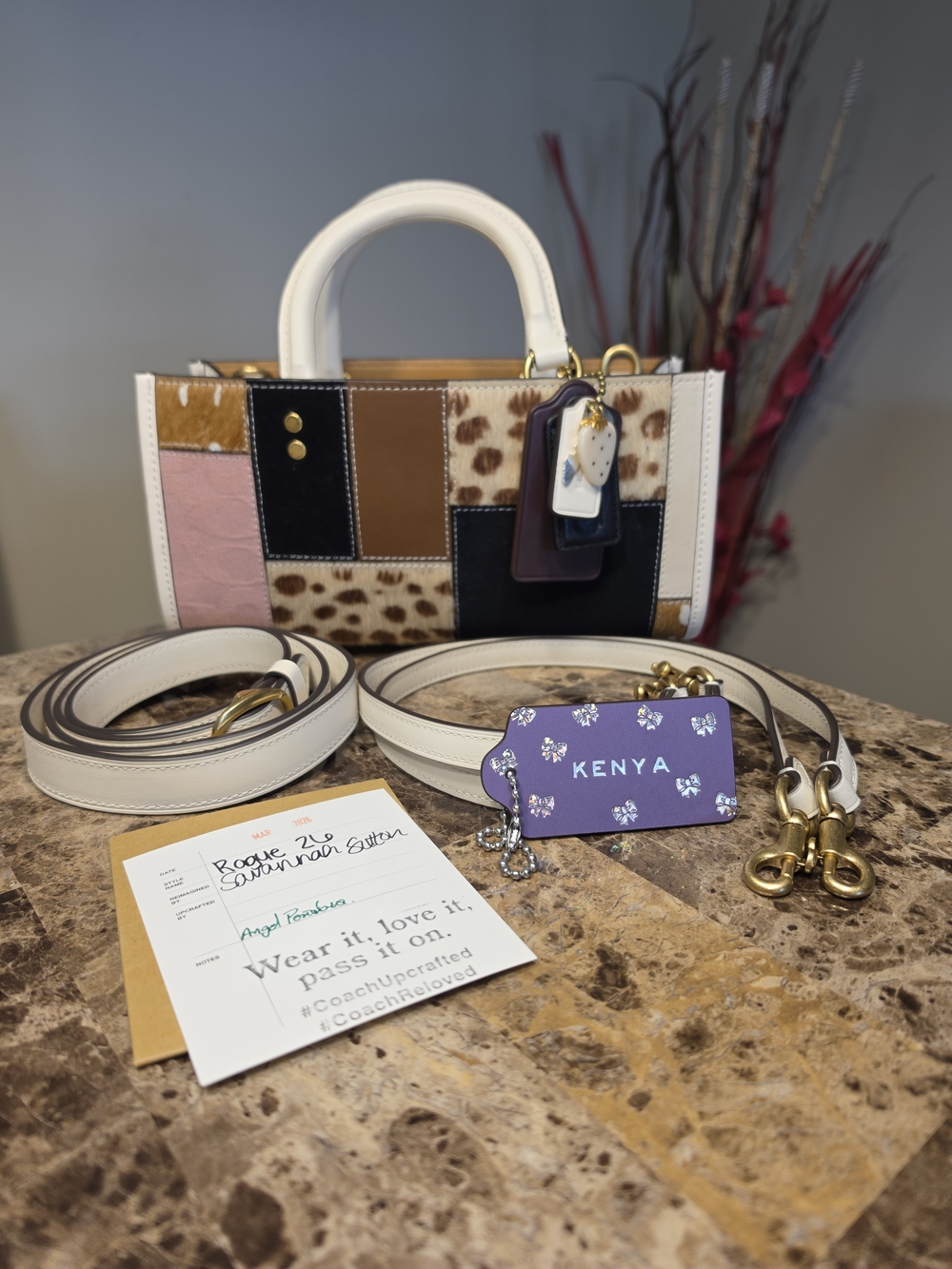 Coach Patchwork Upcrafted Rogue Bag 26